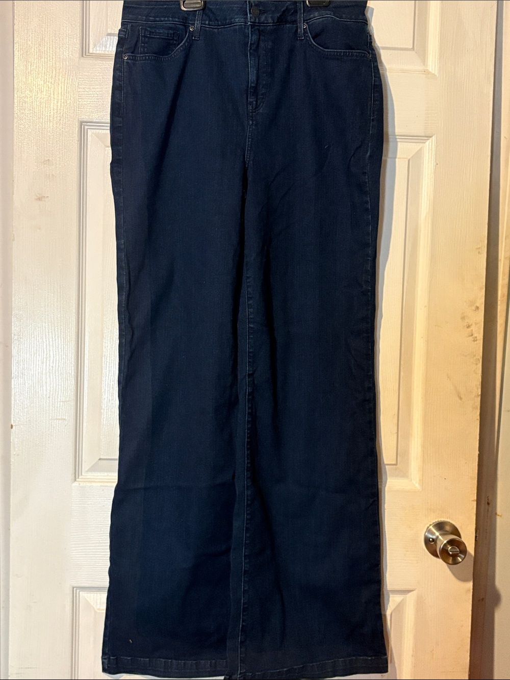NYDJ Women's Dark Indigo Wide Leg Jeans